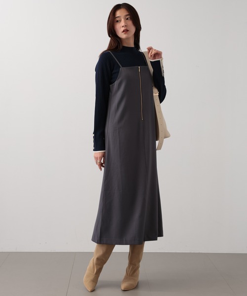 saloon（サルーン）の「SALOON(サルーン)/ワイドシャフトロングブーツ（ブーツ・レディース・ベージュ/ブラック・MEDIUM/LARGE/SMALL）」の10枚目の写真