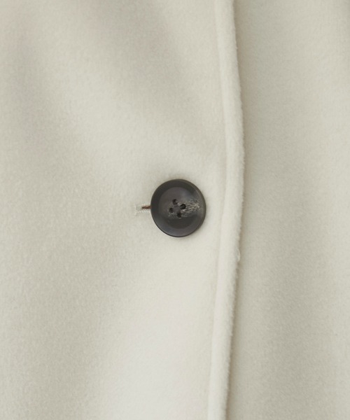 ANGIE（アンジー）の「フェイクウール ミドル コクーンコート（ピーコート・レディース・ダークグレー/ブラック系その他/アイボリー/ブラック・FREE）」の20枚目の写真