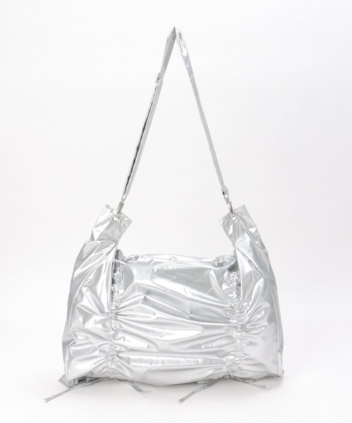 notch.（ノッチ）の「シャイニーショルダーバッグ（ショルダーバッグ・レディース・シルバー系/ブラック・ONESIZE）」の13枚目の写真