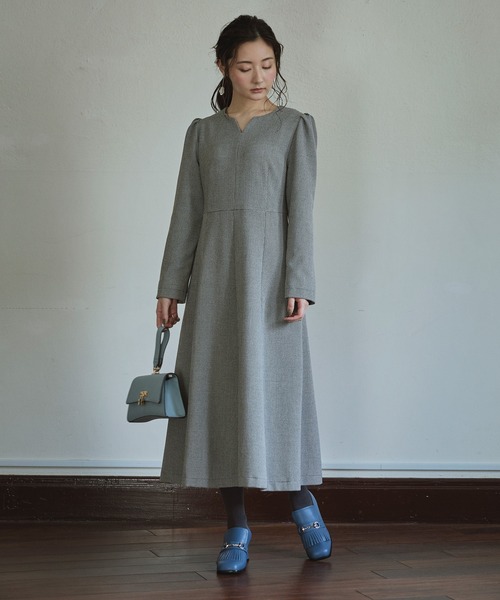 Sirin(シリン)の「ドビーパターン フレアワンピース【2サイズ展開】(ワンピース・レディース・ブラック・X-SMALL/SMALL)」の21枚目の写真