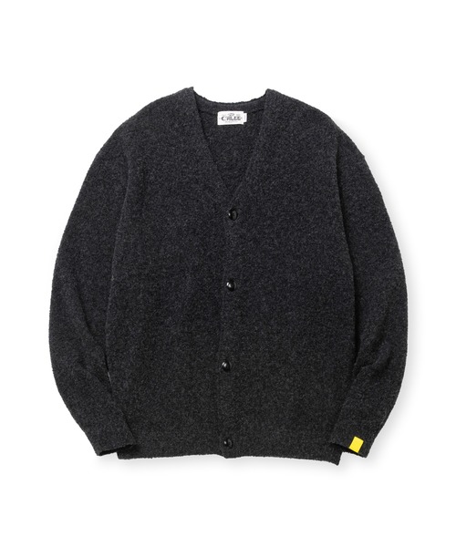 CALEE(キャリー)の「× EYYA KNIT BOUCLE KNIT CARDIGAN(カーディガン/ボレロ・メンズ・ブラウン/ブラック・LARGE/MEDIUM/X-LARGE)」の2枚目の写真