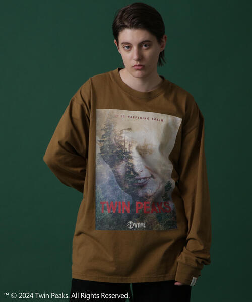 MANASTASH(マナスタッシュ)の「MANASTASH/マナスタッシュ TWIN PEAKS L/S TEE 02 ツイン・ピークス ロングスリーブTシャツ 02(Tシャツ/カットソー・メンズ・ホワイト/ブラック/ブラウン・M/L/XL/S)」の3枚目の写真