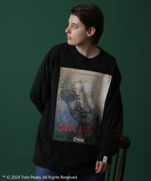 MANASTASH(マナスタッシュ)の「MANASTASH/マナスタッシュ TWIN PEAKS L/S TEE 02 ツイン・ピークス ロングスリーブTシャツ 02(Tシャツ/カットソー・メンズ・ホワイト/ブラック/ブラウン・M/L/XL/S)」の8枚目の写真