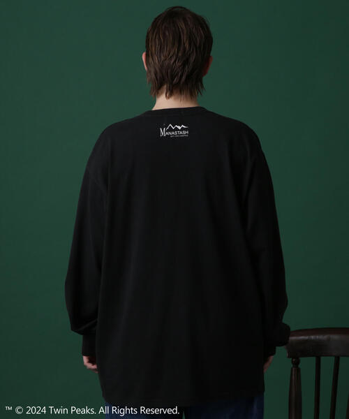 MANASTASH(マナスタッシュ)の「MANASTASH/マナスタッシュ TWIN PEAKS L/S TEE 02 ツイン・ピークス ロングスリーブTシャツ 02(Tシャツ/カットソー・メンズ・ホワイト/ブラック/ブラウン・M/L/XL/S)」の11枚目の写真