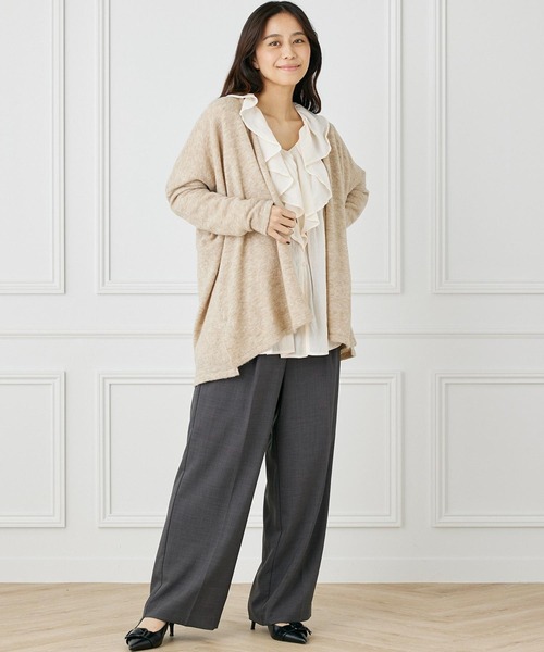 INED CLARO（イネドクラロ）の「フェアリーブークレカーディガン（カーディガン/ボレロ・レディース・ベージュ/グレー・フリー）」の15枚目の写真