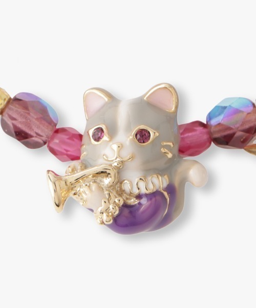 ANNA SUI(アナスイ)の「猫モチーフ ブレスレット(ブレスレット・レディース・パープル・ONE SIZE)」の3枚目の写真