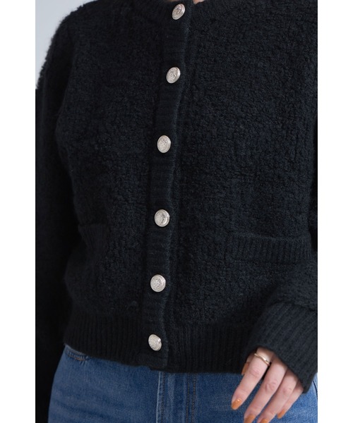 René ホワイトプードルニットカーディガン2023年モデル フェザーニットカーデ | カーディガン | NOELA OFFICIAL WEB STORE