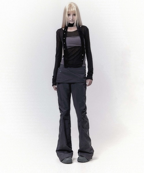 L.H.P（エルエイチピー）の「OJOS/オホス/Detachable Layered Pocket Pants（その他パンツ・レディース・ブラック・1）」の6枚目の写真