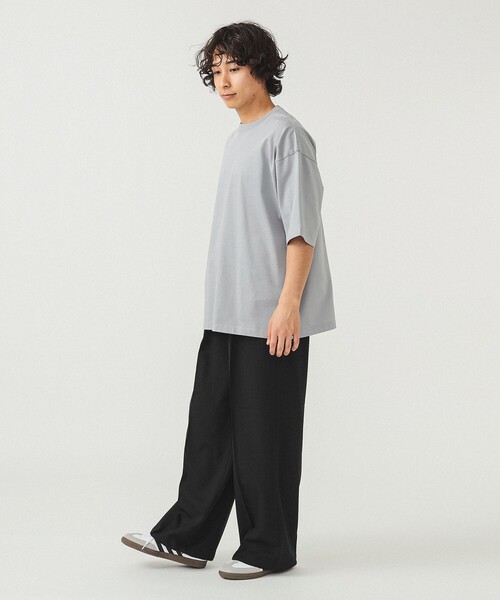 BEAMS(ビームス)の「BEAMS / ルーズ シルケットTシャツ(Tシャツ/カットソー・メンズ・ブラック/ホワイト系その他6/ライトグレー・XL/L/M/S)」の5枚目の写真