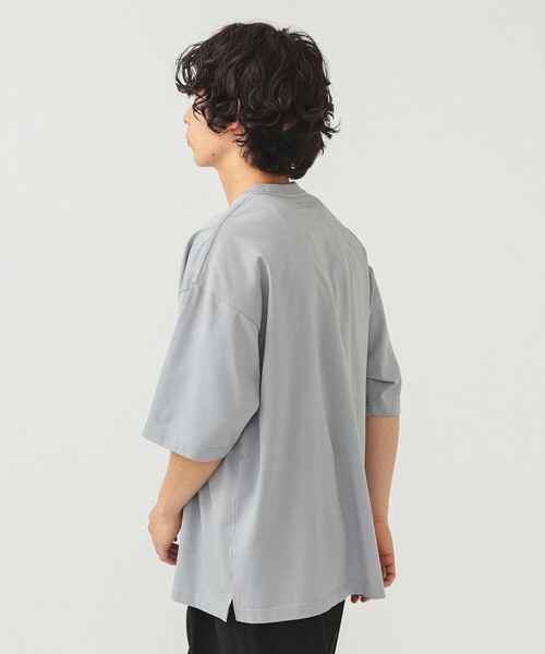 BEAMS(ビームス)の「BEAMS / ルーズ シルケットTシャツ(Tシャツ/カットソー・メンズ・ブラック/ホワイト系その他6/ライトグレー・XL/L/M/S)」の7枚目の写真