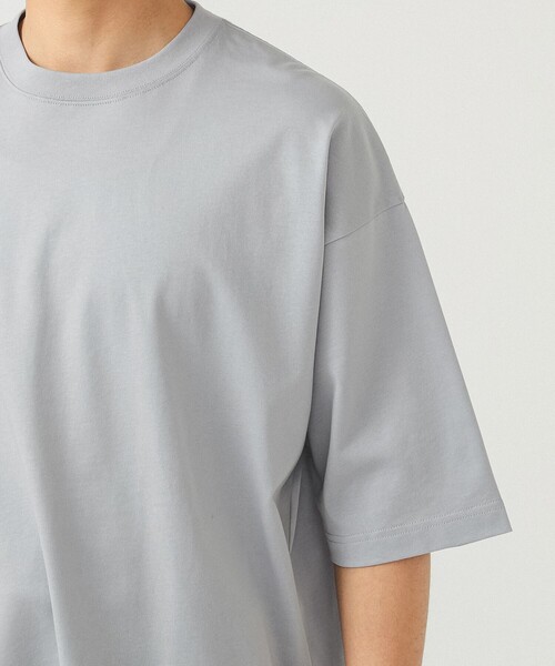 BEAMS(ビームス)の「BEAMS / ルーズ シルケットTシャツ(Tシャツ/カットソー・メンズ・ブラック/ホワイト系その他6/ライトグレー・XL/L/M/S)」の9枚目の写真