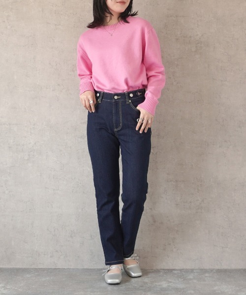 SELECT LEVERY(セレクトリベリー)の「リサイクルデニムわがままフィットスキニーパンツ(デニムパンツ・レディース・ライトブルー/ブルー/ネイビー/ブラック・SMALL/MEDIUM/LARGE/X-LARGE)」の1枚目の写真