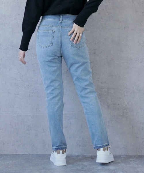 SELECT LEVERY(セレクトリベリー)の「リサイクルデニムわがままフィットスキニーパンツ(デニムパンツ・レディース・ライトブルー/ブルー/ネイビー/ブラック・SMALL/MEDIUM/LARGE/X-LARGE)」の6枚目の写真