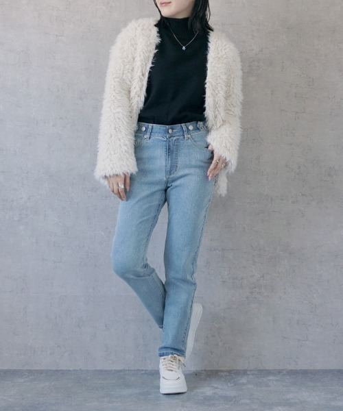 SELECT LEVERY(セレクトリベリー)の「リサイクルデニムわがままフィットスキニーパンツ(デニムパンツ・レディース・ライトブルー/ブルー/ネイビー/ブラック・SMALL/MEDIUM/LARGE/X-LARGE)」の8枚目の写真