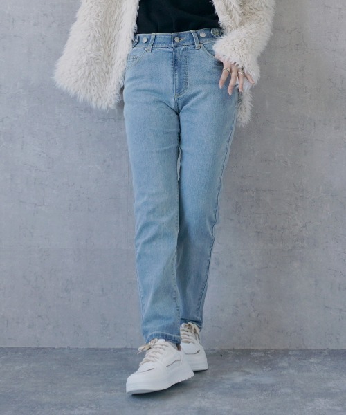 SELECT LEVERY(セレクトリベリー)の「リサイクルデニムわがままフィットスキニーパンツ(デニムパンツ・レディース・ライトブルー/ブルー/ネイビー/ブラック・SMALL/MEDIUM/LARGE/X-LARGE)」の10枚目の写真