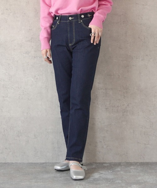 SELECT LEVERY(セレクトリベリー)の「リサイクルデニムわがままフィットスキニーパンツ(デニムパンツ・レディース・ライトブルー/ブルー/ネイビー/ブラック・SMALL/MEDIUM/LARGE/X-LARGE)」の16枚目の写真