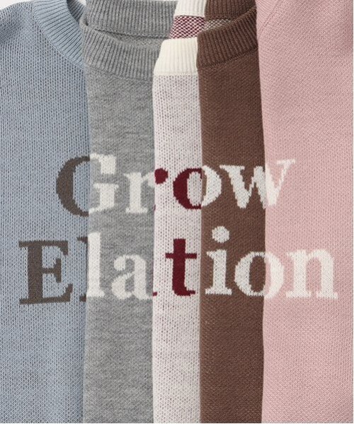 LOVETOXIC（ラブトキシック）の「【GOODPRICE】ジャガードクロップドニット（ニット/セーター・キッズ・ブラウン/ピンク/グリーン/ネイビー/ホワイト/トップグレー/オフホワイト/エンジ/ブラック/サックスブルー・S/M/L）」の19枚目の写真