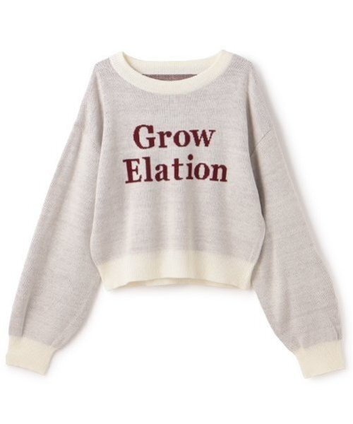 LOVETOXIC（ラブトキシック）の「【GOODPRICE】ジャガードクロップドニット（ニット/セーター・キッズ・ブラウン/ピンク/グリーン/ネイビー/ホワイト/トップグレー/オフホワイト/エンジ/ブラック/サックスブルー・S/M/L）」の22枚目の写真