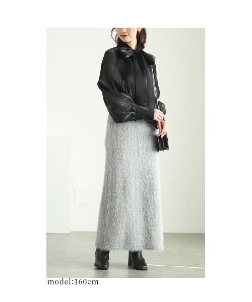 Sawa a la mode（サワアラモード）の「2wayオーガンジーボウタイブラウス（シャツ/ブラウス・レディース・ベージュ/ブラック・FREE）」の11枚目の写真