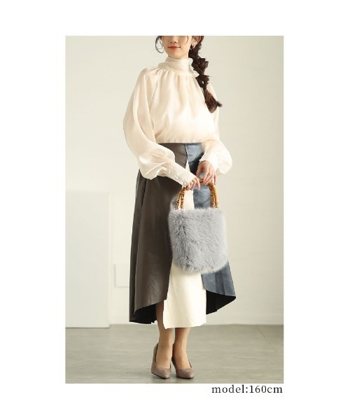 Sawa a la mode（サワアラモード）の「2wayオーガンジーボウタイブラウス（シャツ/ブラウス・レディース・ベージュ/ブラック・FREE）」の15枚目の写真