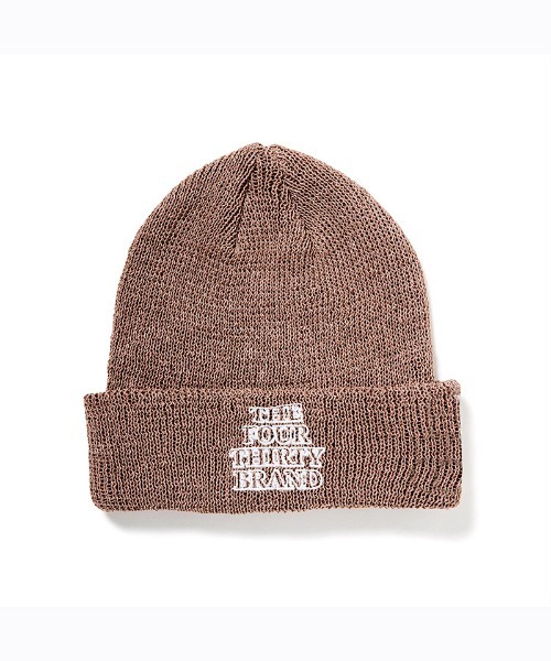 430（フォーサーティ）の「mko12479-PAPER RIB BEANIE ビーニー ニット帽（ニットキャップ/ビーニー・メンズ・ブラック/グレイッシュベージュ/カーキ/ネイビー・FREE）」の3枚目の写真