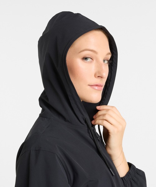 NEW BALANCE（ニューバランス）の「ストレッチウーブンジャケット（パーカー・レディース・ブラック/ミント/サンドグレー・SMALL/MEDIUM/LARGE）」の7枚目の写真