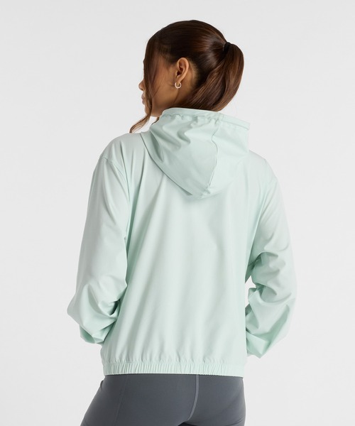 NEW BALANCE（ニューバランス）の「ストレッチウーブンジャケット（パーカー・レディース・ブラック/ミント/サンドグレー・SMALL/MEDIUM/LARGE）」の16枚目の写真