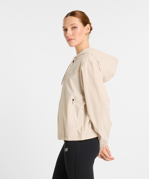 NEW BALANCE（ニューバランス）の「ストレッチウーブンジャケット（パーカー・レディース・ブラック/ミント/サンドグレー・SMALL/MEDIUM/LARGE）」の9枚目の写真