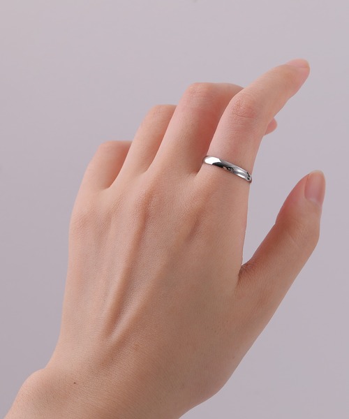 ABBEY MARKET(アビーマーケット)の「【金属アレルギー対応】サージカルステンレス 1mm 3mm 6mm シンプルリング 18金コーティング ニッケルフリー(リング・レディース・シルバー系その他/ゴールド系その他/シルバー系その他2/ゴールド系その他2/シルバー/ゴールド・9号/11号/14号)」の3枚目の写真