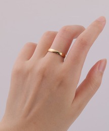 【金属アレルギー対応】サージカルステンレス 1mm 3mm 6mm シンプルリング 18金コーティング ニッケルフリー