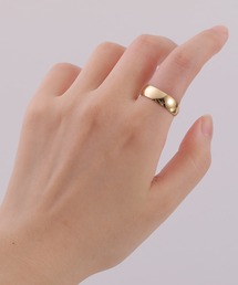 【金属アレルギー対応】サージカルステンレス 1mm 3mm 6mm シンプルリング 18金コーティング ニッケルフリー