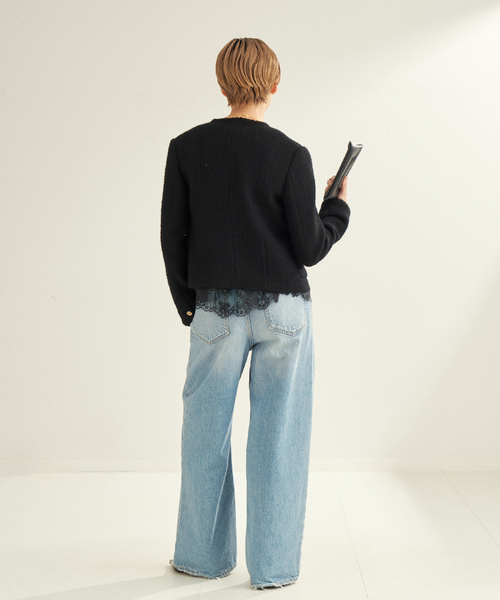 plage(プラージュ)の「Lace Gilet ブラウス(シャツ/ブラウス・レディース・ホワイト/ブラック・FREE)」の8枚目の写真