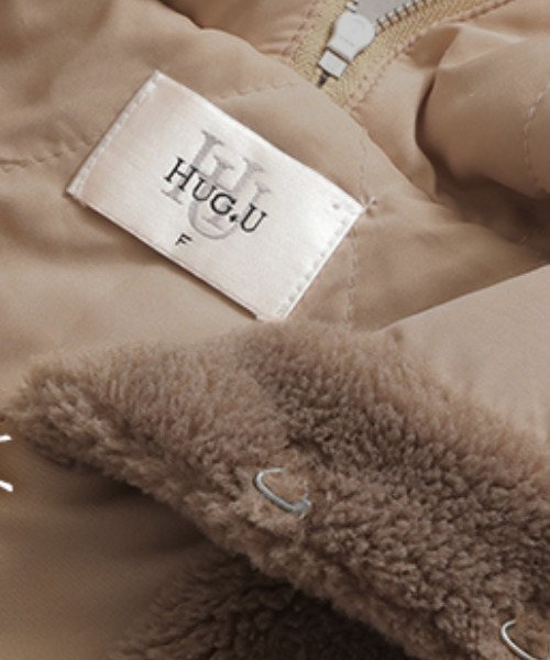 HUG.U(ハグユー)の「ボアロングコート(その他アウター・レディース・ブラック/グレイッシュベージュ/カーキ・FREE)」の19枚目の写真