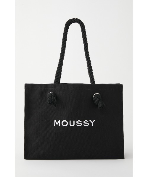 MOUSSY（マウジー）の「MOUSSY SOUVENIR ショッパー（トートバッグ・レディース・ブラック/ホワイト・FREE）」の6枚目の写真