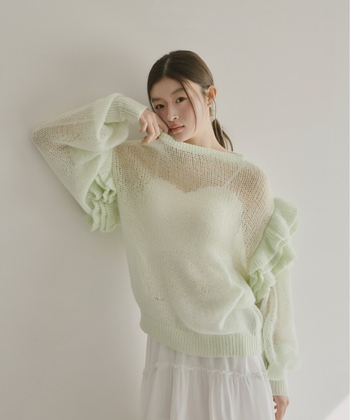 Olu.（オルドット）の「スカラップカップ付きインナー（キャミソール・レディース・ホワイト/ブラック・FREE）」の3枚目の写真