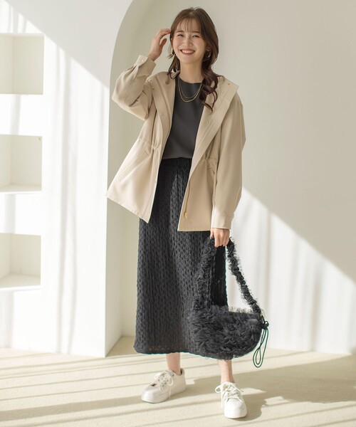 ANY SIS（エニィスィス）の「【花粉対策】ドルマン ニット（ニット/セーター・レディース・グレー系/ライトグリーン系/ホワイト系/ブルー系/ピンク系/ライトイエロー系・2）」の12枚目の写真