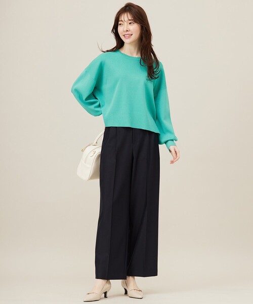 ANY SIS（エニィスィス）の「【花粉対策】ドルマン ニット（ニット/セーター・レディース・グレー系/ライトグリーン系/ホワイト系/ブルー系/ピンク系/ライトイエロー系・2）」の13枚目の写真