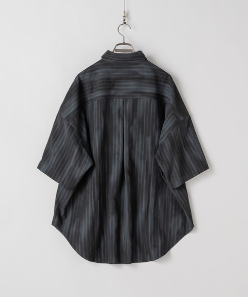 セール】Tie dye stripe over shirts/タイダイストライプ