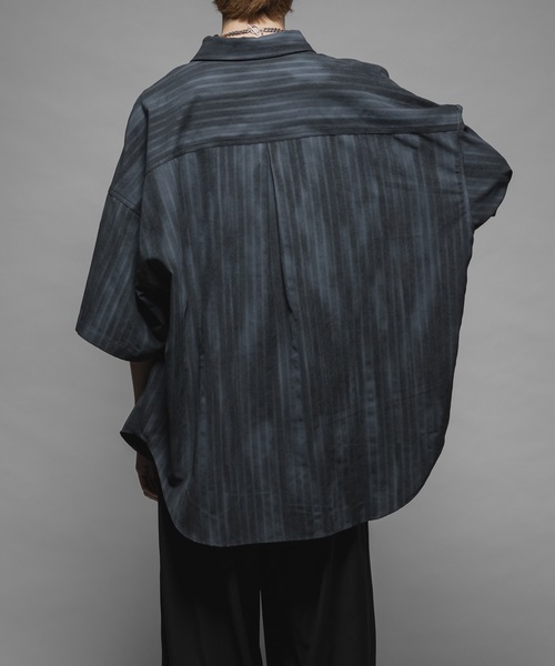 セール】Tie dye stripe over shirts/タイダイストライプ