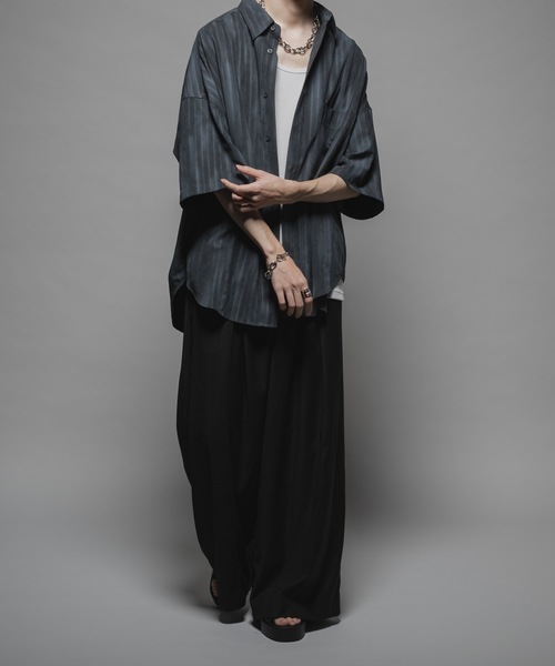 Casper John タイダイストライプオーバーシャツ セール】Tie dye stripe over shirts/タイダイストライプ