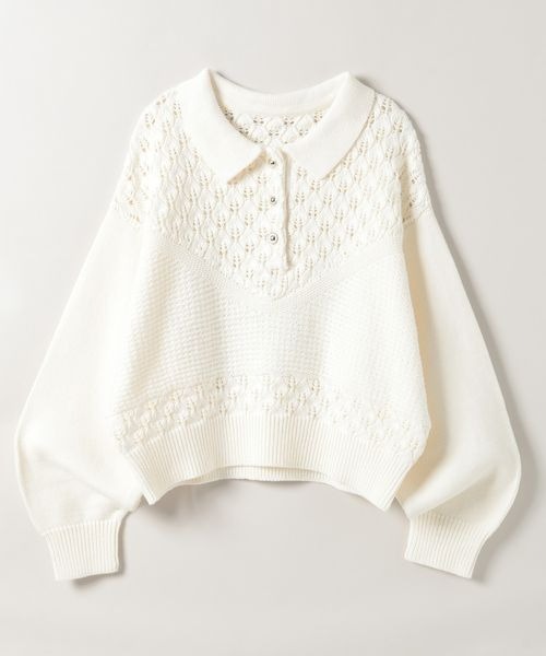 オープンワークポロニット/321910（ニット/セーター）｜JEANASIS（ジーナシス）