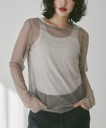 hunch | 【WEB限定/別注】リバーシブルパワーネット クルーネックシアートップス(Tシャツ/カットソー)