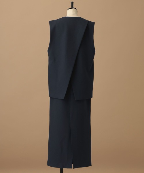 A part by（アパートバイ）の「【セレモニー】ツイードライクセットアップ（ワンピース・レディース・ネイビー/アイボリー・SMALL/MEDIUM）」の22枚目の写真