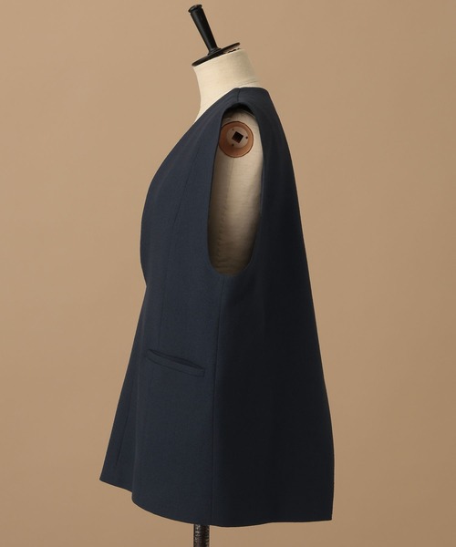 A part by（アパートバイ）の「【セレモニー】ツイードライクセットアップ（ワンピース・レディース・ネイビー/アイボリー・SMALL/MEDIUM）」の3枚目の写真