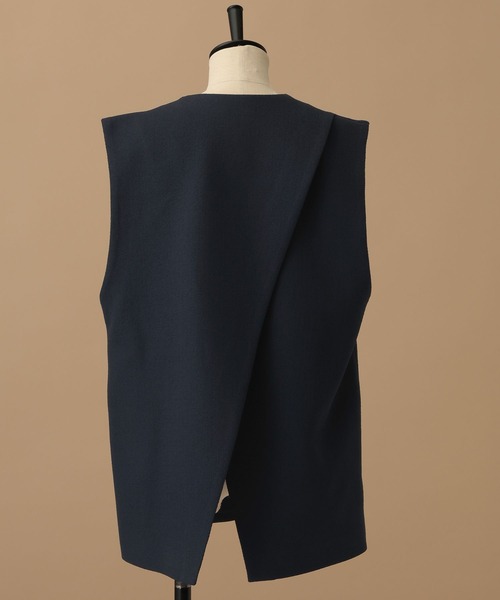 A part by（アパートバイ）の「【セレモニー】ツイードライクセットアップ（ワンピース・レディース・ネイビー/アイボリー・SMALL/MEDIUM）」の4枚目の写真