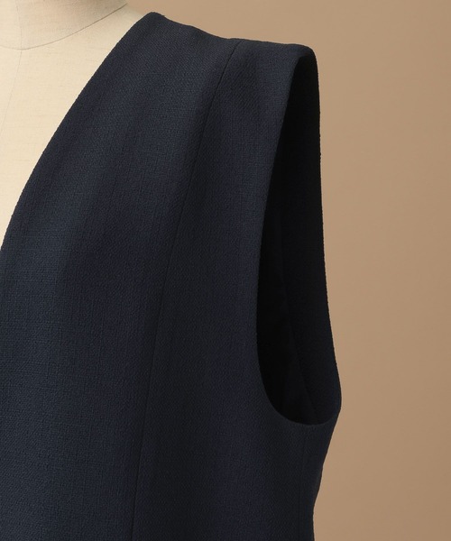 A part by（アパートバイ）の「【セレモニー】ツイードライクセットアップ（ワンピース・レディース・ネイビー/アイボリー・SMALL/MEDIUM）」の6枚目の写真