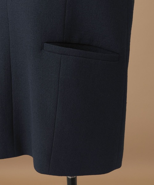 A part by（アパートバイ）の「【セレモニー】ツイードライクセットアップ（ワンピース・レディース・ネイビー/アイボリー・SMALL/MEDIUM）」の7枚目の写真