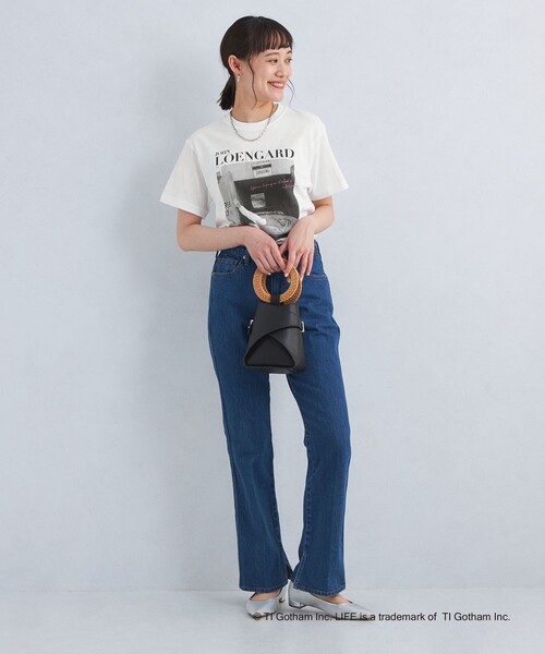 GOOD ROCK SPEED（グッドロックスピード）の「【別注】＜GOOD ROCK SPEED＞LIFE ショートスリーブ Tシャツ（Tシャツ/カットソー・レディース・ブラック/オフホワイト・FREE）」の4枚目の写真