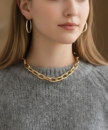 ankh+（アンクプラス）の「「存在感で魅せる、大人の品格ネックレス｜ボリュームチェーン×ステンレス」（ネックレス）」