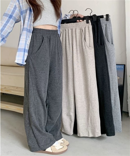 FREE STYLISTS(フリー スタイリスト)の「脇切り替えデザインスウェットパンツ(スウェットパンツ・レディース・ブラック/ライトグレー/チャコールグレー・M/L/XL/S)」の13枚目の写真